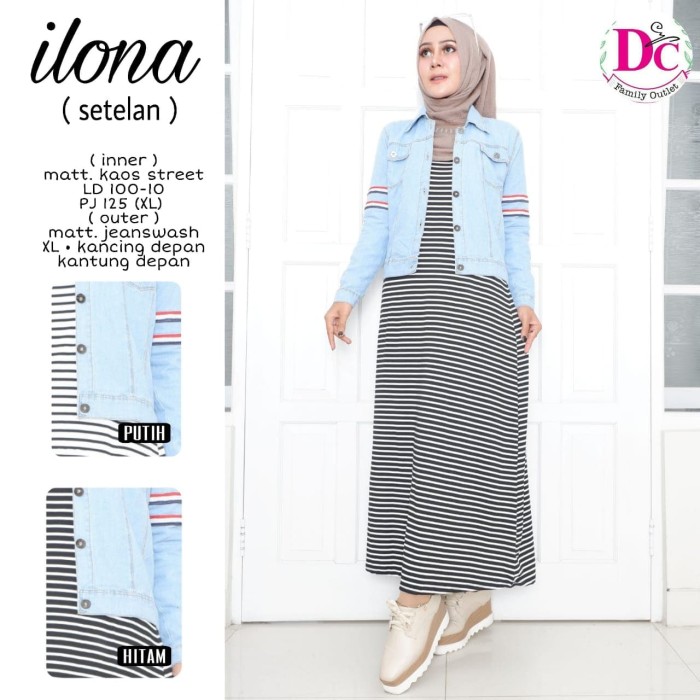 jaket jeans dan dress