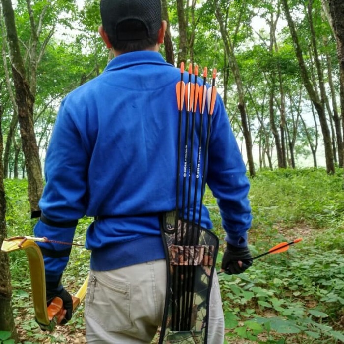 Archery Hunting Arrow Quiver Holder Bow Storage Bag Pouch Belt Strap Camouflage