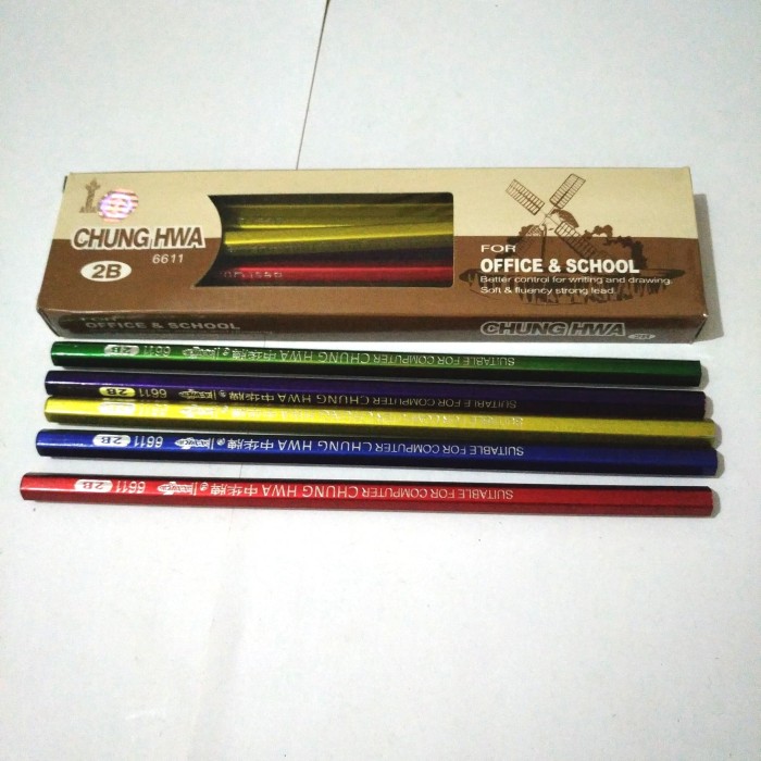 CHUNGHWA Drawing Pencils 2B 12pcs