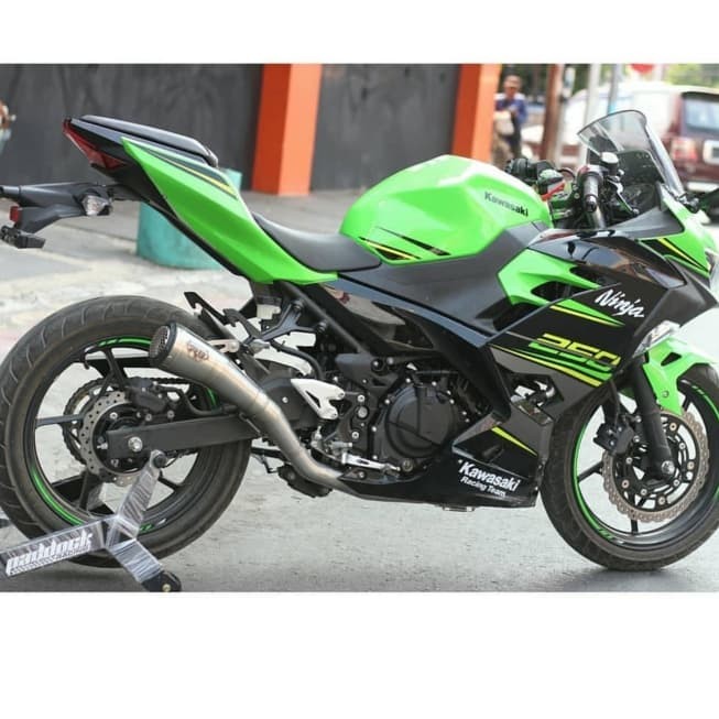 Knalpot R9 Gp All New Kawasaki Ninja 250 fi 2018 Stainless Carbon
