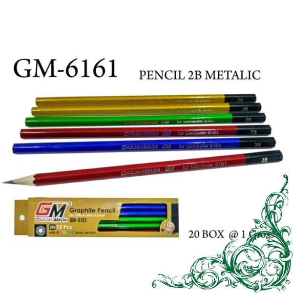 Jual Grosir Pensil Kayu 2b Metalik Gm6161 Keren Penjaringan Farid Official Shop Tokopedia