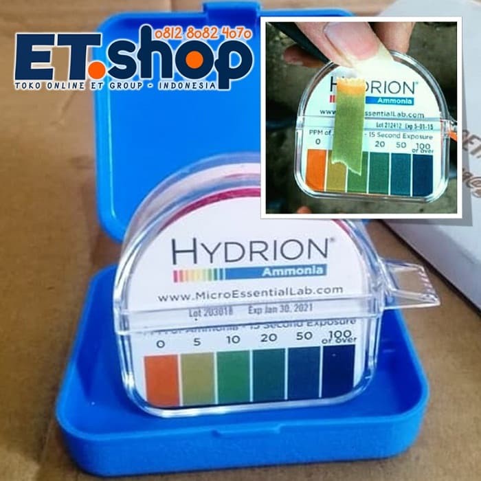 Jual Hydrion AM40 Ammonia Test Paper 0100 PPM Tes Kit / Testkit