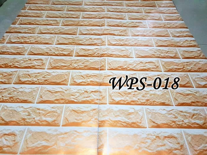 Jual WPS018 GOLDEN BRICK BATA EMAS WALLPAPER STICKER