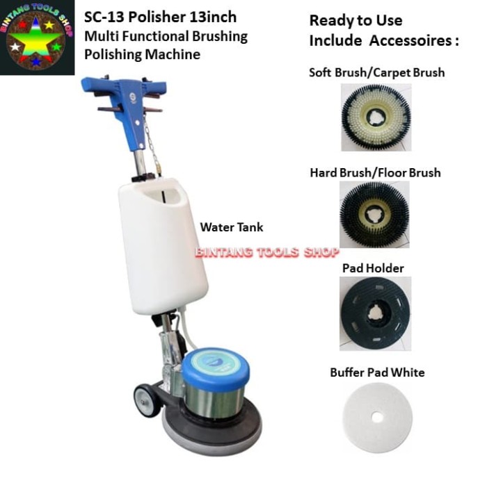 Jual Mesin Poles Lantai Polisher SC13 Industrial Floor Polisher 13inch