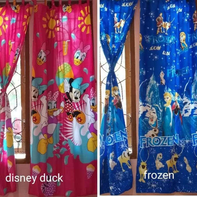 Promo Gorden / Hordeng Pintu Home Made Karakter - Frozen Bermutu