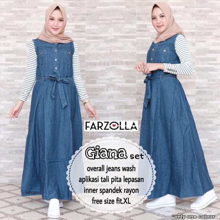 overall dress muslimah