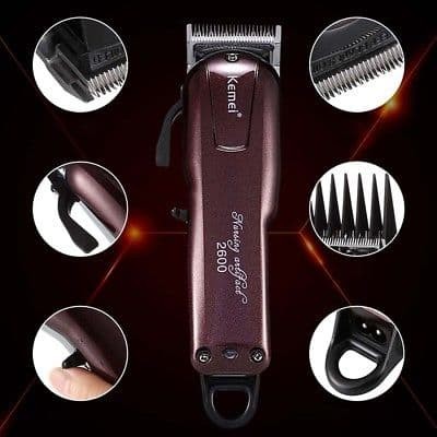 KEMEI KM-2600 Professional Rechargeable Electric Hair Clipper Cordless