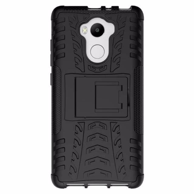 ... For Xiaomi Redmi 4 4 Prime Black Hitam Duty Armor Kickstand Case Sof