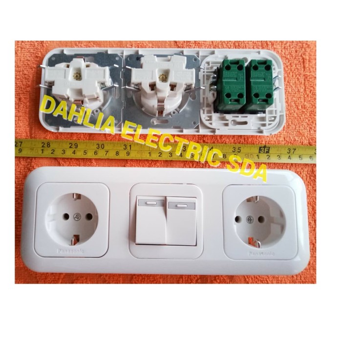 Jual SAKLAR SERI + STOP KONTAK DOUBLE IB PANASONIC Kota