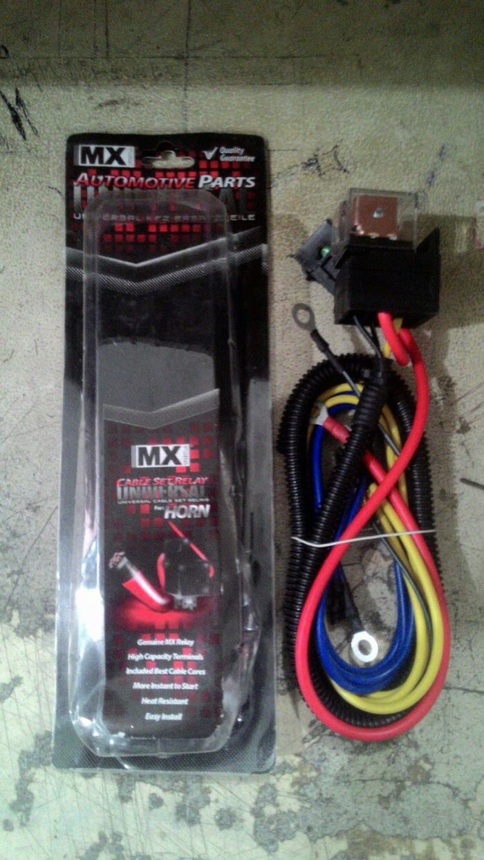 KABEL RELAY RILAY KLAKSON SET MX UNIVERSAL MOBIL
