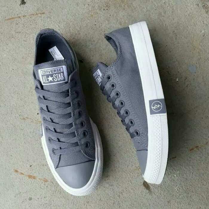 Jual Sepatu Converse ALL Star Petir Warna Abu - Kab