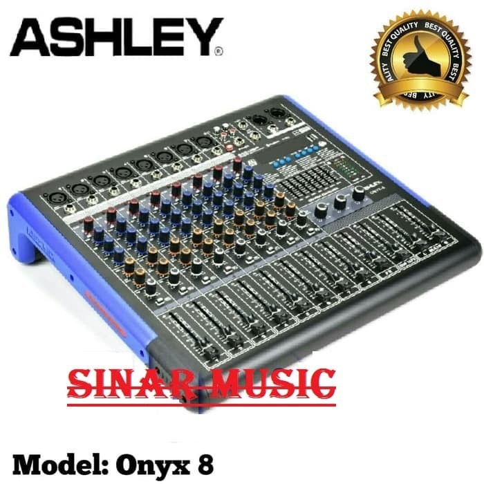 Jual Mixer Ashley Onyx 8 Original 8 Channel Bluetooth Jakarta Barat Sinarmusic Tokopedia
