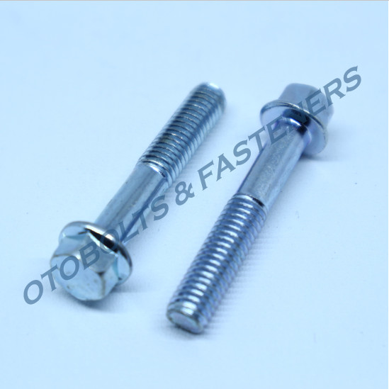 Jual [PAKET 50PCS] Flange Bolt 6 x 35 / Baut Blok Mesin 6