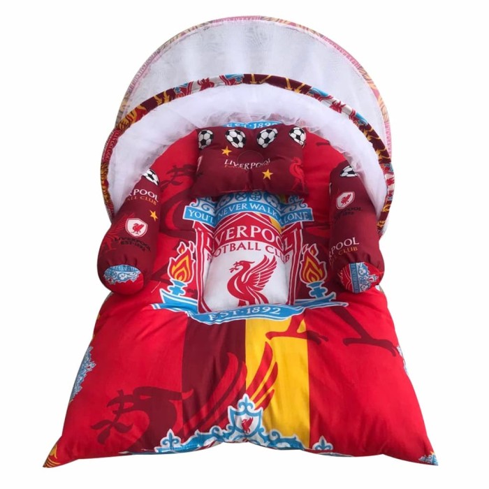 Jual Tempat Tidur Bayi Set Motif Liverpool / Kasur Bayi ...