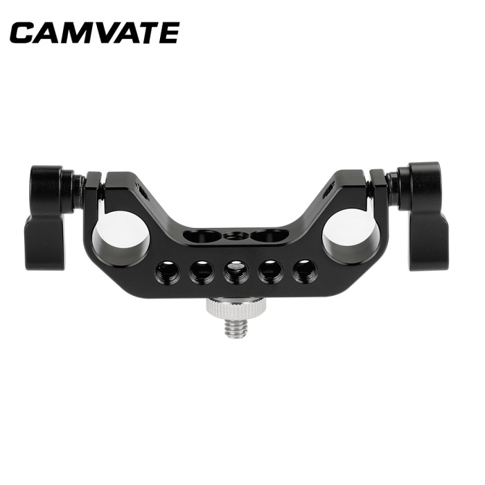 Black CAMVATE Aluminum Alloy Camera Handle Grip DSLR Stabilizer Light Mount 1//4 Male Threaded Have a 1//4-20 Thread Hole on The Bottom