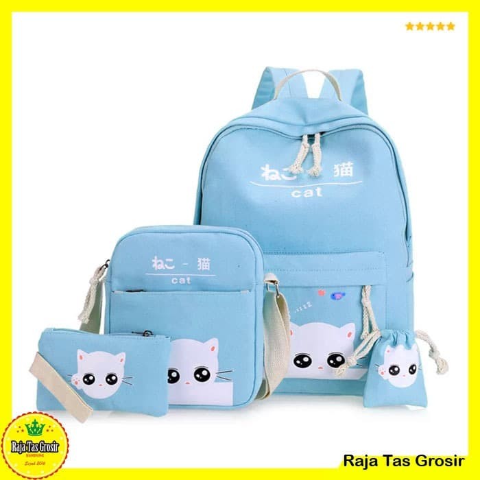 Jual Tas  Ransel Tas  Wanita Tas  Sekolah Anak RTG019 Biru 