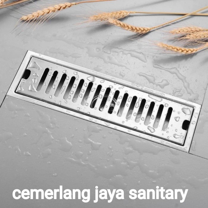 Jual Floor Drain Stainless Panjang 40 Cm Saringan Lantai R Mandi 40cm Jakarta Pusat Cemerlang Jaya Sanitary Tokopedia Jual Floor Drain Stainless Panjang 40
