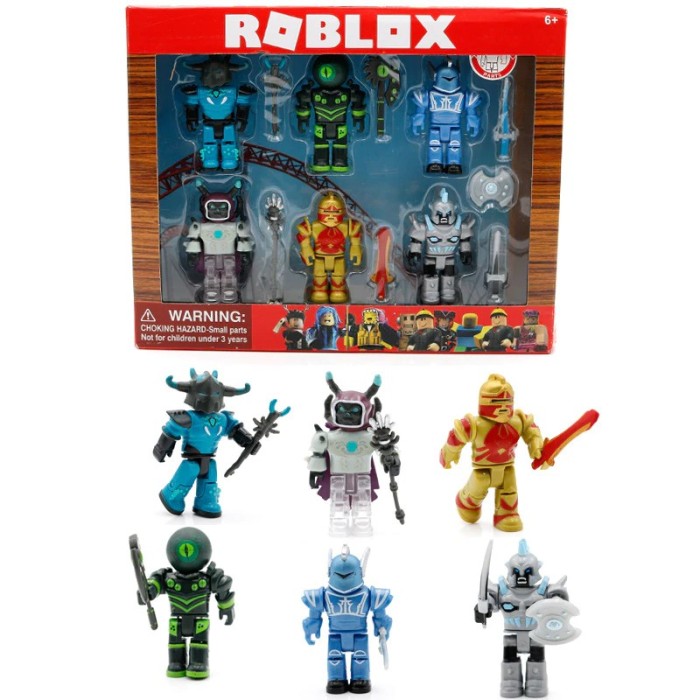 Jual Roblox Champions Of Roblox 6 Figure Pack Jakarta Pusat Go - roblox kid toys figures set action champions legends masters of roblox figurines