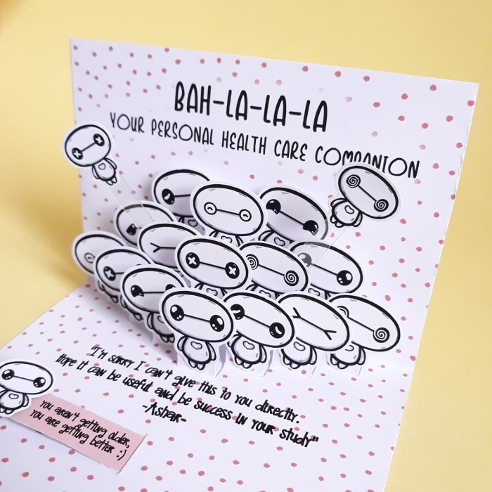 Promo Dws Doodle Baymax Kartu Ucapan Ulang Tahun Pop Up Card Unik Lucu Kota Medan Doodle Art Dwskellington Tokopedia