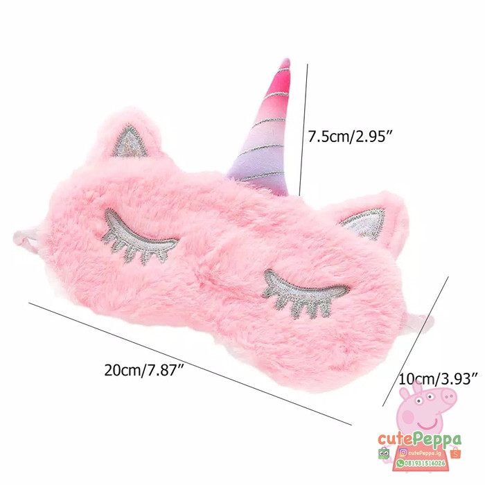 Jual Penutup Mata Unicorn Rainbow Bulu Lembut Laser Mask Masker Tidur Impor Putih Kota Semarang Cutepeppa Tokopedia