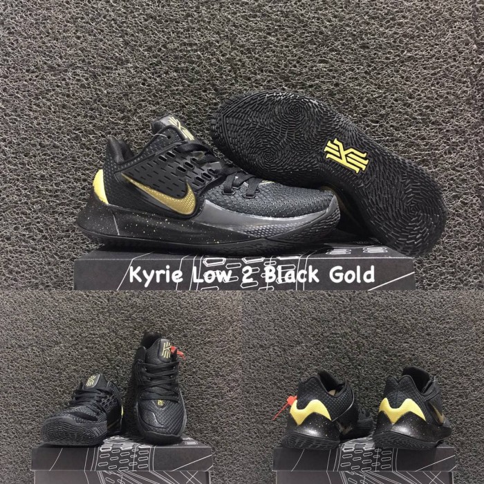 kyrie low black and gold