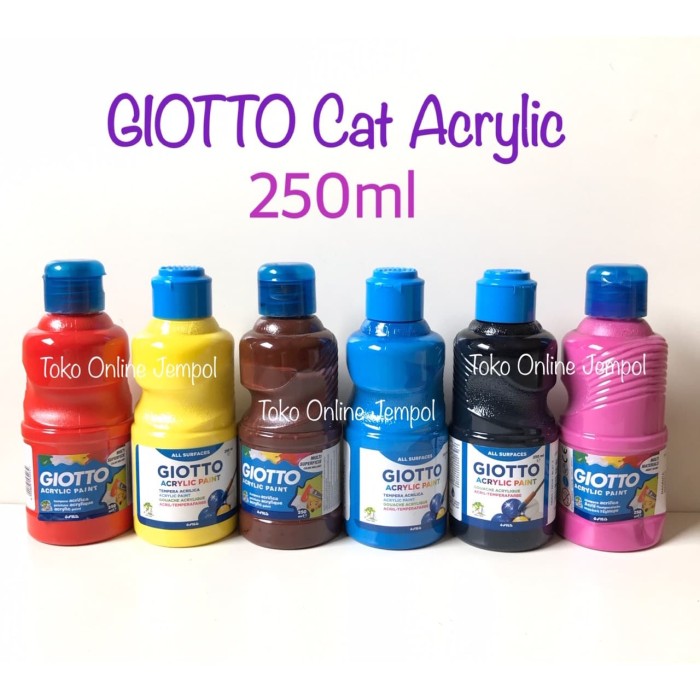 Jual Cat  Acrylic Paint GIOTTO 250ml satuan  Akrilik cet 