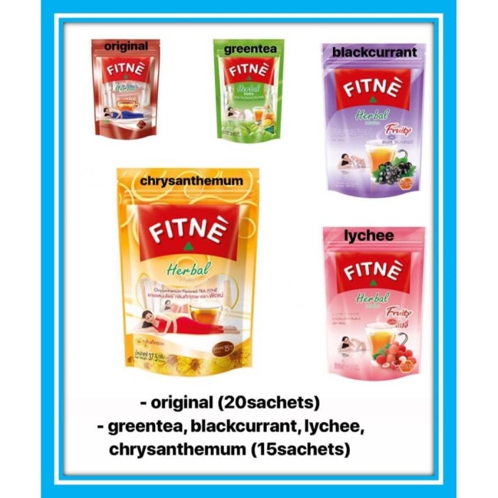 Jual FITNE Herbal Infusion Tea THAILAND ORIGINAL / Detox Tea Teh