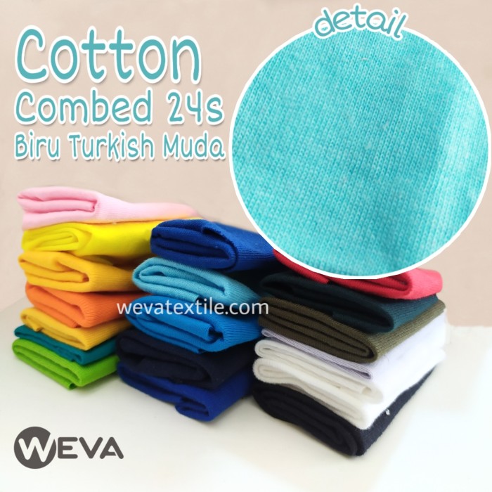 Jual Kain Katun Cotton Combed 24s Bahan Kaos Turkish Muda