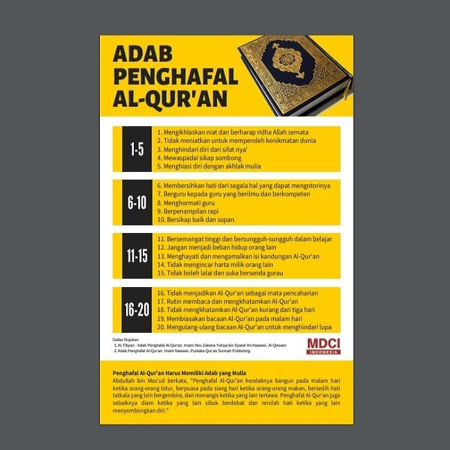 Poster Adab Dengan Al Quran