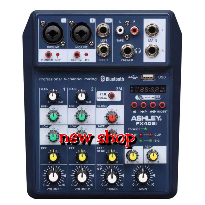 Jual mixer audio Ashley FX402i bluetooth USB Jakarta Utara NEW CCTV