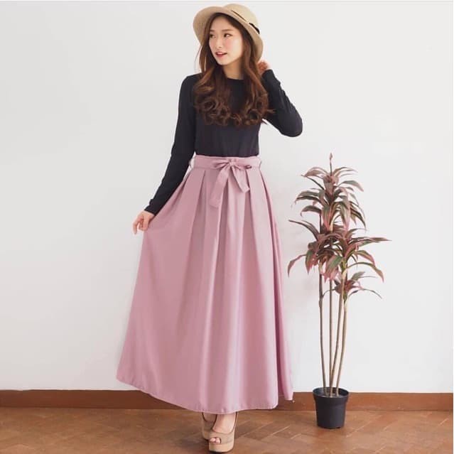 Jual Bawahan Rok Panjang Wanita Model Payung Fashion Jual Bawahan Rok Panjang Wanita Model Payung Fashion
