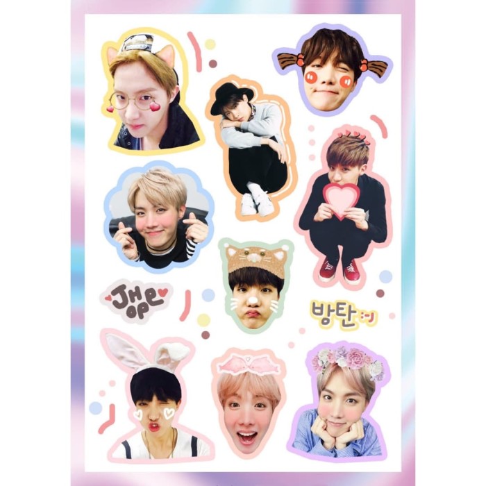 Jual READY NO PO Stiker BTS  J Hope Member Bangtan Kpop 