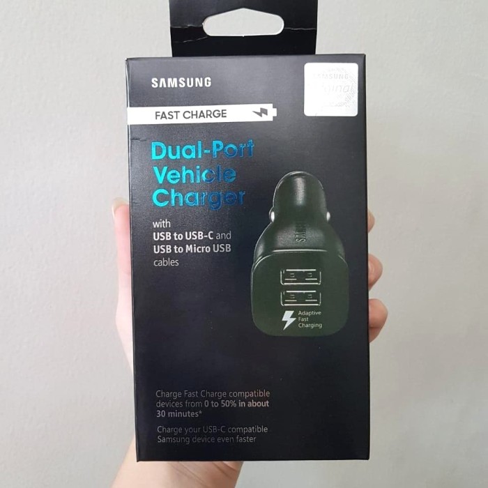 Foto Produk CHARGER MOBIL 2 USB SAMSUNG FAST CHARGING 3.1A / SAVER MOBIL 2 USB dari BenuaCell