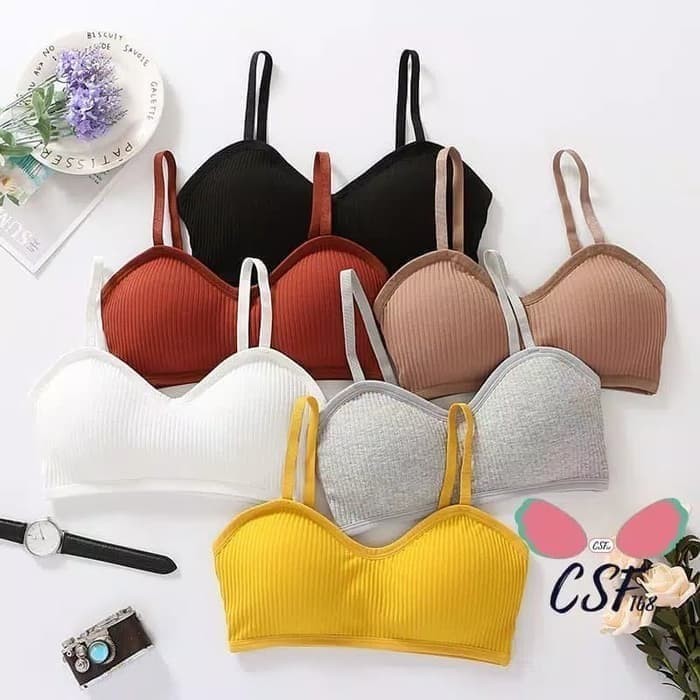 Jual B 044 - BRA BH Wanita Tanpa Kawat / Bahan Halus