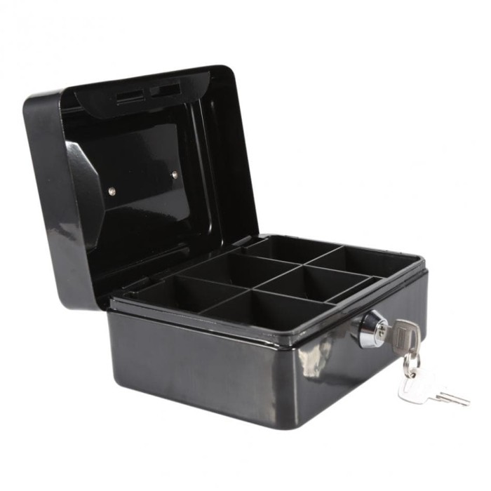 Foto Produk Box Celengan Brangkas Uang Mini Brankas Money Box Uang Cash Hitam dari rubic wear