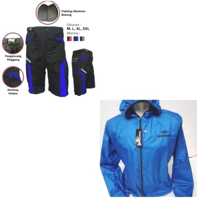 Jual OBRAL jaket sepeda & celana padding sepeda - Abu-abu
