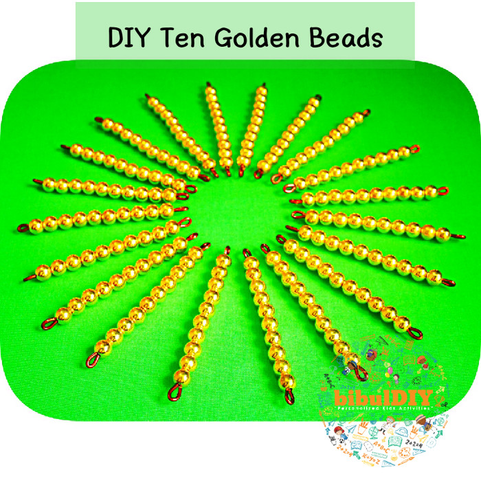 Jual DIY Ten Golden Bead Montessori Jakarta Selatan bibuldiy