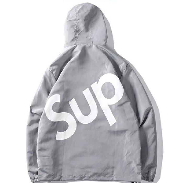 gray supreme hoodie