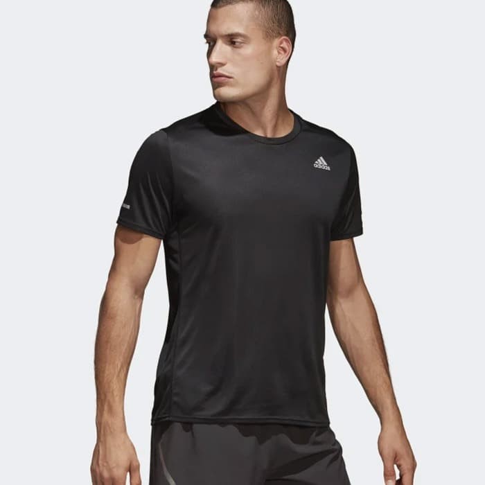 Jual Kaos  Adidas  MEN RUNNING RUN T SHIRT Tee Black 