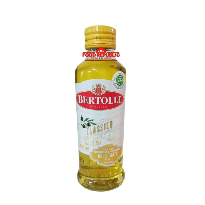 Jual Bertolli Classico Olive Oil 250 Ml Minyak Zaitun Minyak Goreng Halal Jakarta Barat Food Republic Tokopedia