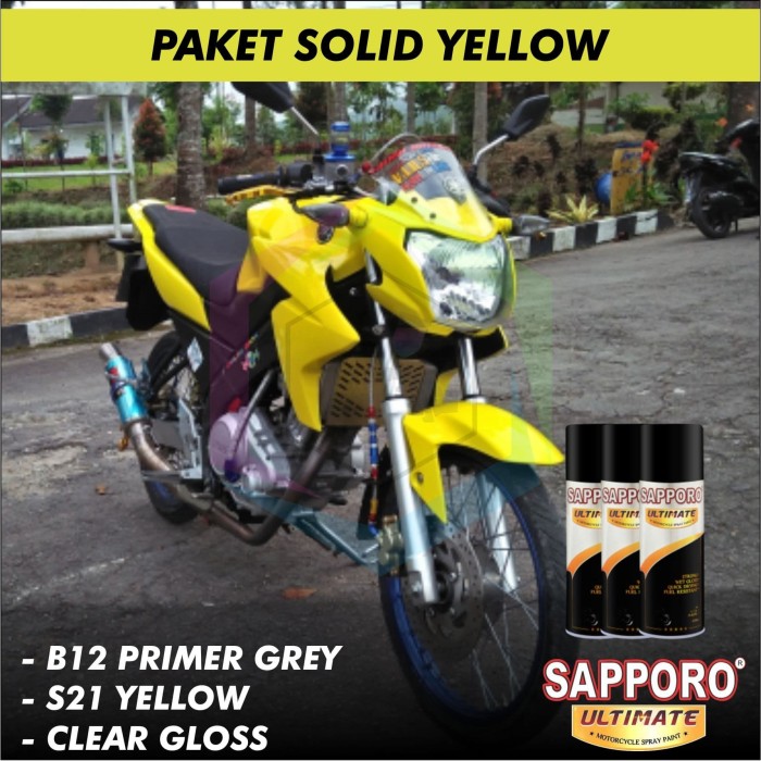 Jual Paket Cat  Semprot SAPPORO ULTIMATE S21 Yellow Kota  