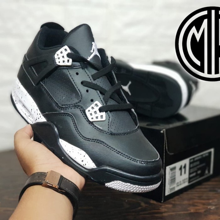 black white jordan 4