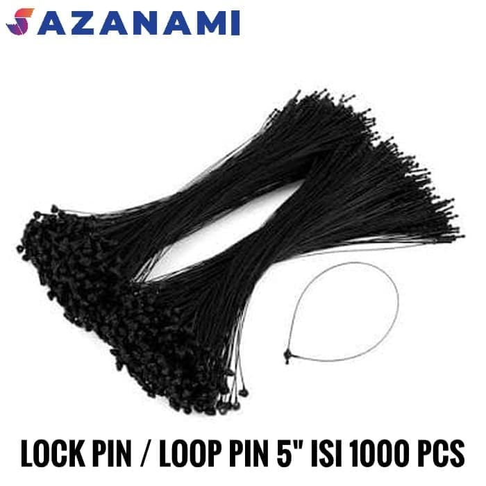 Jual LOCK PINS 1000 PCS 3 5 PUTIH  HITAM  LOOP PINS TALI 