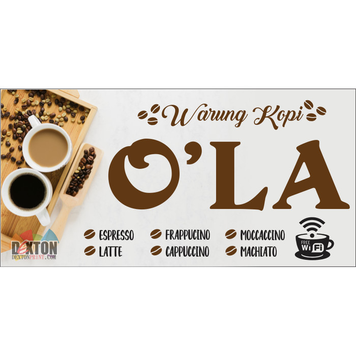 Jual Banner Backdrop Spanduk Custom Warung Kopi Cafe Warkop Toko Jakarta Selatan Dextonprint Tokopedia