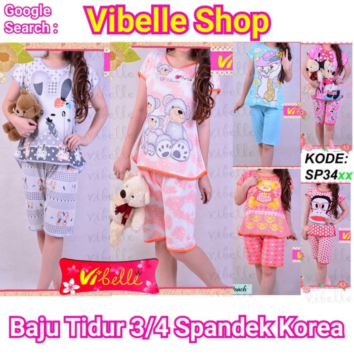 Jual SP34xxx - Vibelle shop grosir baju tidur piyama baby