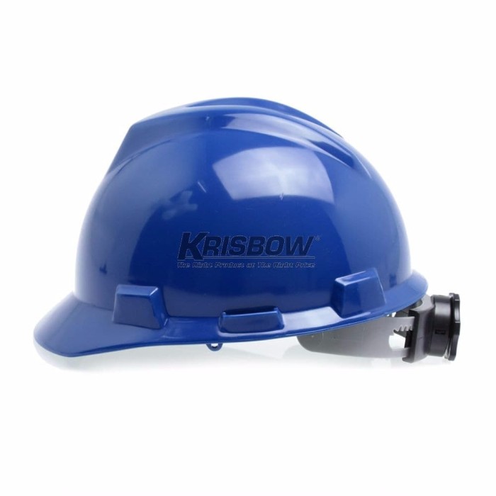Jual HELM SAFETY BIRU KRISBOW/HELMET FRONT BRIM BLUE/HELM PROYEK