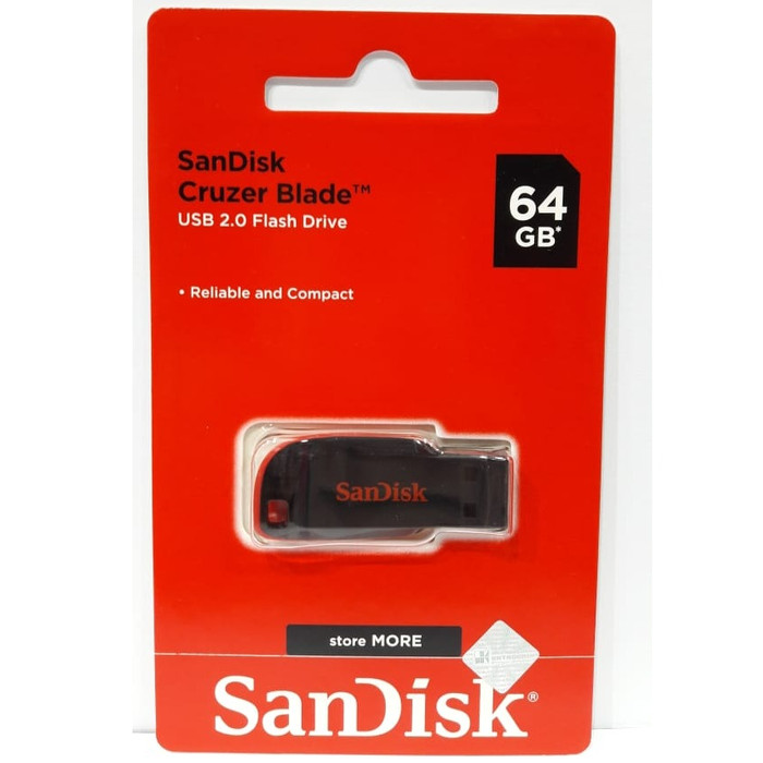 Jual SANDISK FLASHDISK 64GB USB 2.0 / FLASH DISK 64 GB USB2.0 ORIGINAL ...