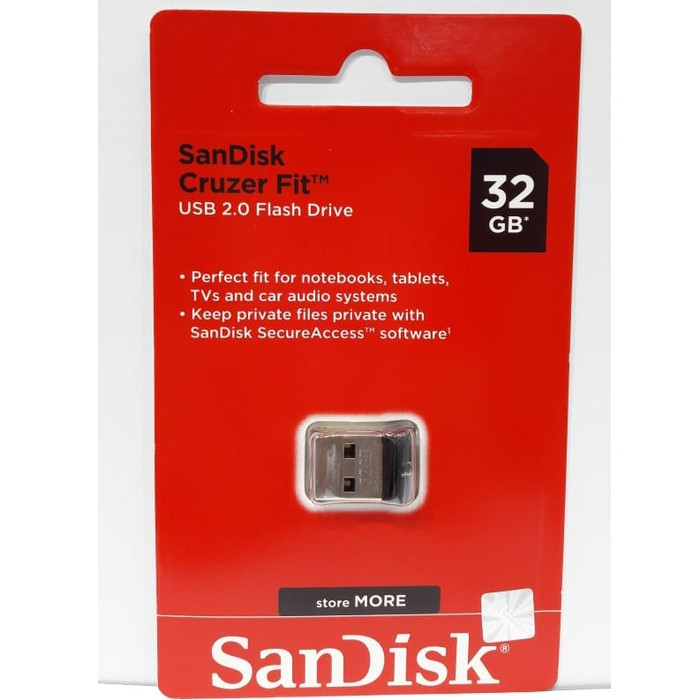 Jual SANDISK USB FLASH 32GB CRUZER FIT CZ33 / MEMORY USB