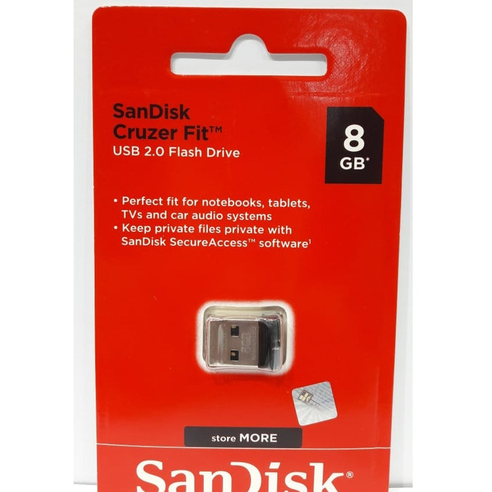 Jual SANDISK USB FLASH 8GB CRUZER FIT CZ33 / MEMORY USB 8