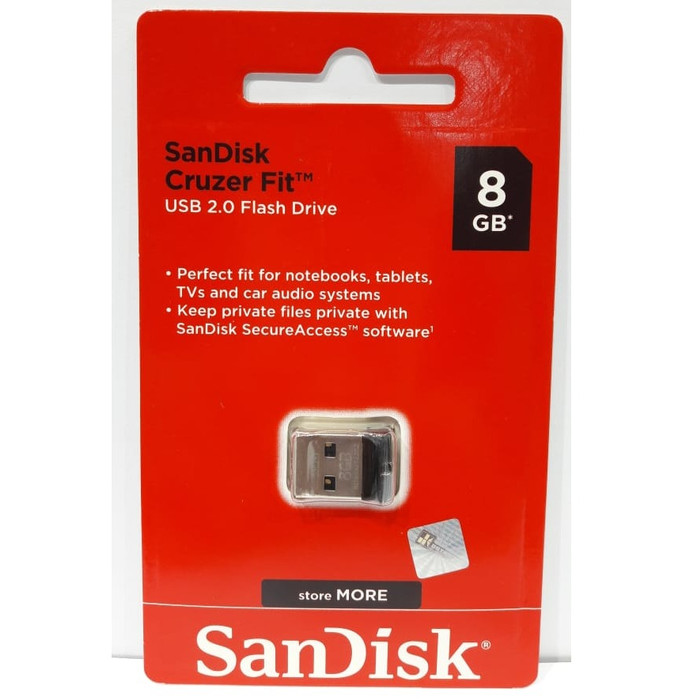 Jual SANDISK FLASHDISK 8 GB CRUZER FIT CZ33 / FLASH DISK